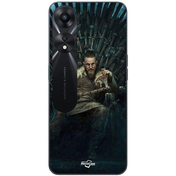 Coque Pour Oppo A78 5G Vikings Ragnar Lothbrok Trone De Fer Game Of Thrones Maniacase Negro-image