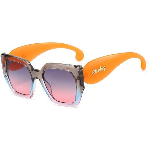 Nuevas Gafas De Sol Cuadradas Con Degradado De Leopardo Retro Para Mujer Y2K Marco Personalizado VersáTil De Moda Para Hombre Gafas Casuales UV400 As Picture-image