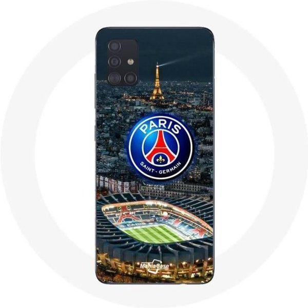 Coque Samsung Galaxy A71 Psg Logo Stade Nuit Tour Eiffel Maniacase Negro-image