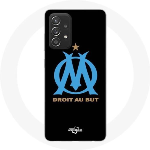 Funda - Maniacase - Samsung Galaxy A33 5G - Logo Olympique De Marseille - Negro - Flexible Negro-image