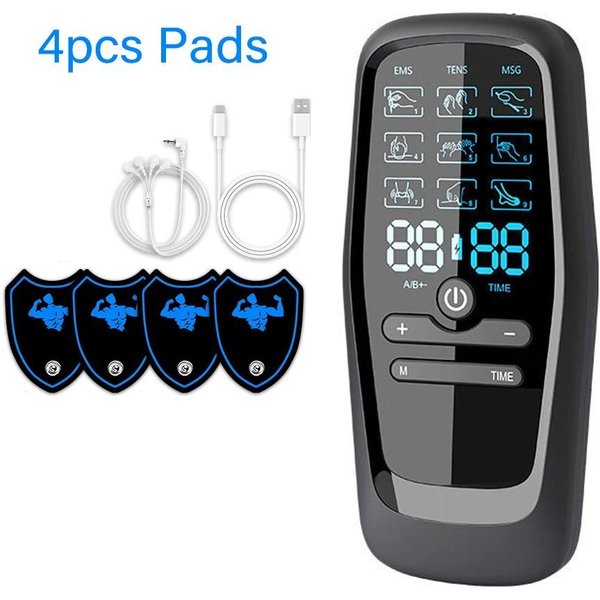 MáQuina De Terapia EMS Digital Dispositivo De Masaje EléCtrico Fisioterapia Tens MúSculo EMS Acupuntura Cuerpo Pantalla Digital Terapia MáQuina Adelgazante-image