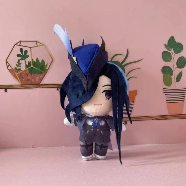 Genshin Impact Clorinde Pluszowa Lalka Cosplay Zabawka 20Cm Pluszowa Poduszka BożE Narodzenie Prezent 20Cm-image