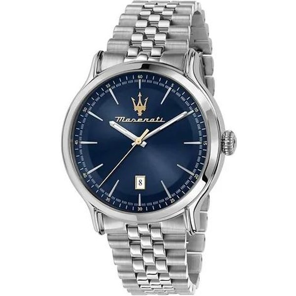 Maserati Epoca Acero Inoxidable Esfera Azul Cuarzo R8853118021 100M Reloj Para Hombre Azul-image