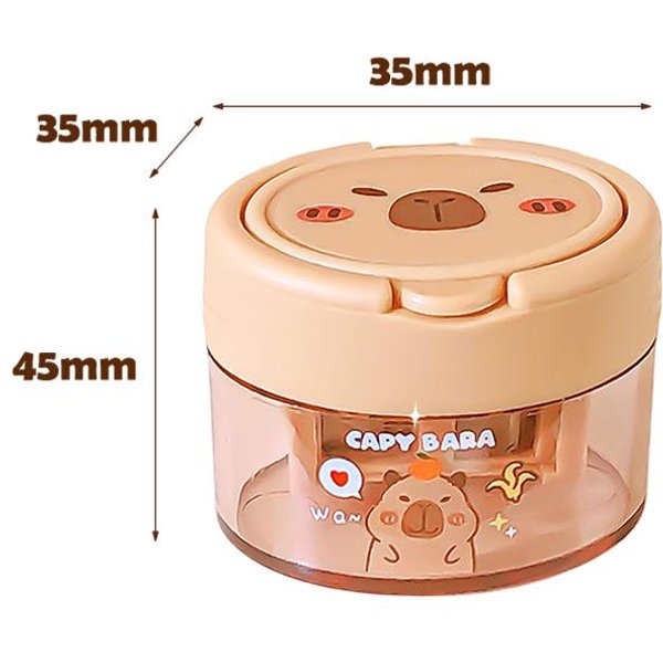 2 Szt. Cute Cartoon Capybara PodwóJny OtwóR TemperóWka Do OłóWkóW Kawaii Mini TemperóWka Do OłóWkóW Nagrody Dla UcznióW Prezenty Dla UcznióW ArtykułY PiśMiennicze-image