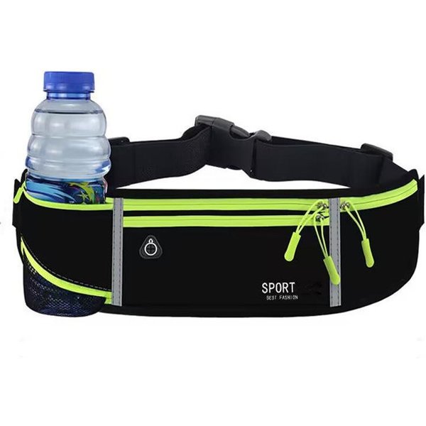 Torba Do Biegania, Torba Do Biegania, Maraton, Butelka Na Wodę, Saszetka Biodrowa, Wodoodporna, Sporty Na śWieżYm Powietrzu, Jogging, Jazda Na Rowerze, Telefon, Saszetka Biodrowa Czarny-image