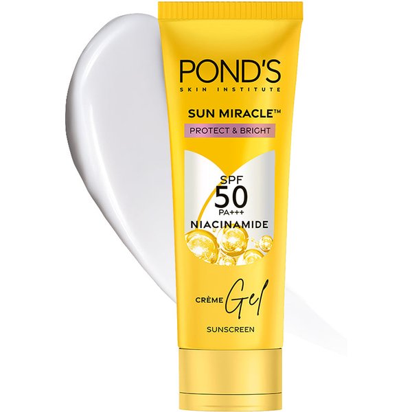Protector Solar Pond's Sun Miracle SPF 50 100G Para Rostro Con Niacinamida | Sin Rastro Blanco, Ligero, Iluminador ProteccióN UV Y Luz Azul-image