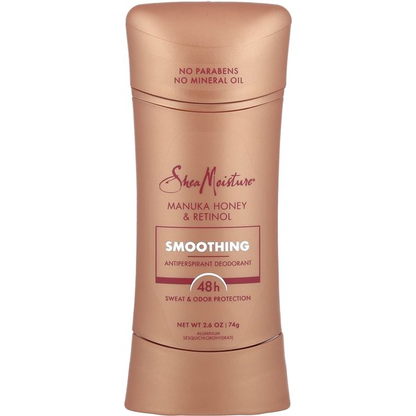 Sheamoisture, Desodorante Antitranspirante Suavizante, Miel De Manuka Y Retinol, 2.6 Oz (74 Gramos) Beige-image