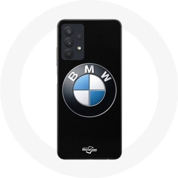 Funda - Maniacase - Samsung Galaxy A32 4G - Negra - Logo BMW - Flexible Negro-image