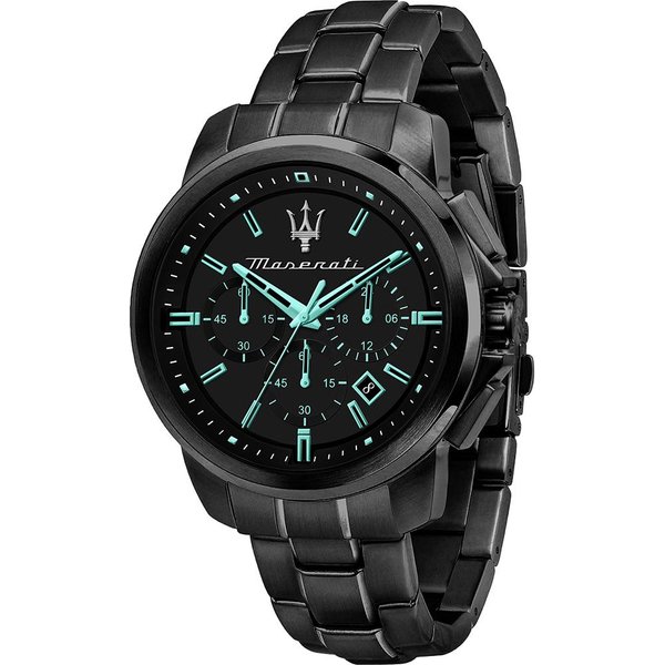 Maserati Successo CronóGrafo Solar De Cuarzo Negro MetáLico Para Hombre R8873644003 Negro-image