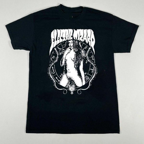 Electric Wizard Camiseta Negra De AlgodóN De Manga Corta Para Hombre Tallas S A 5XL Unisex Xxxl Gray-image