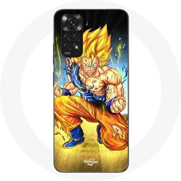 Funda Para Xiaomi Redmi Note 11 4G Son Goku Dragon Ball Cuerpo Enojado-image