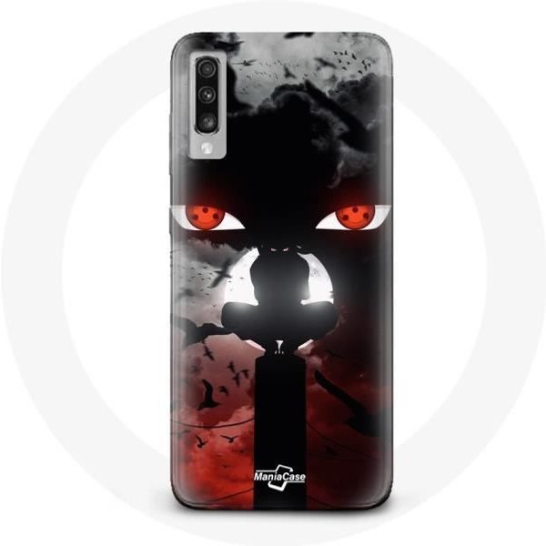 Funda Para Samsung Galaxy A70 Itachi Uchiwa Naruto Arte Anime-image