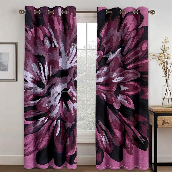 Cortinas Innovadoras De Color Giratorio De 2 Paneles Impacto Visual Aplicable Sala De Estar Dormitorio Cocina BalcóN DecoracióN De Ventana 50W130H(Cm)X2Pcs&Hook-image