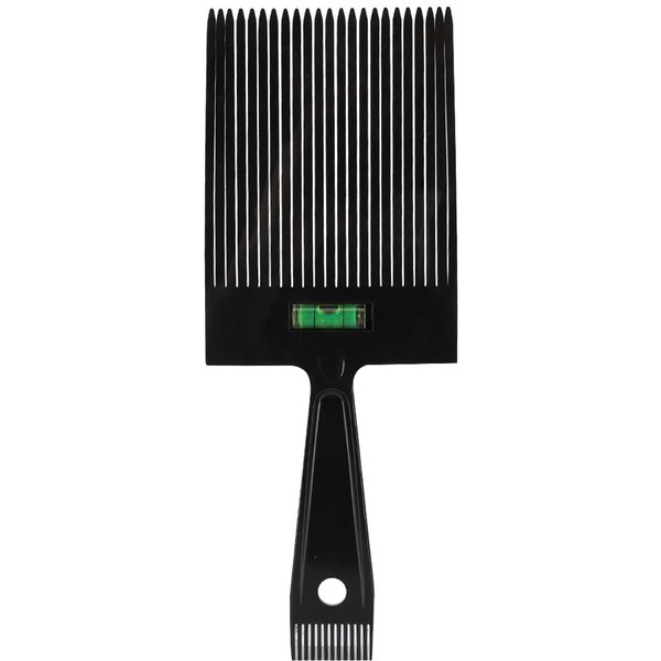 Peine GuíA De Punta Plana Cortapelos Peine PeluqueríA Herramienta De Peinado (Negro) Blanco-image