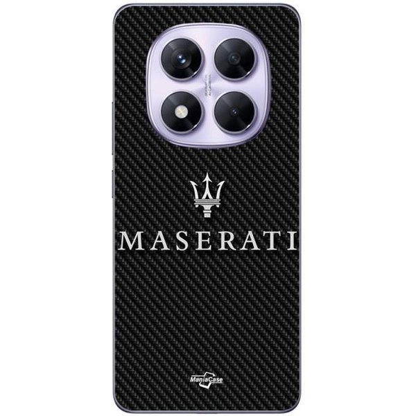 Etui - Masertati - Xiaomi Redmi Note 14 Pro 5G - BiałE - Elastyczne - TłO Karbonowe-image