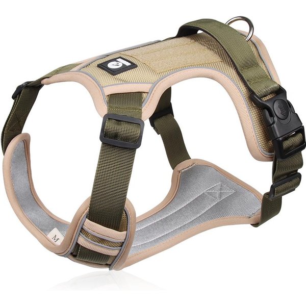 Arneses Collar Perro Mediano Grande Labrador EjéRcito Reflectante Ajustable ArnéS Tela Oxford Chaleco Mascota Entrenamiento Sabueso Pasear Al Perro XL-image
