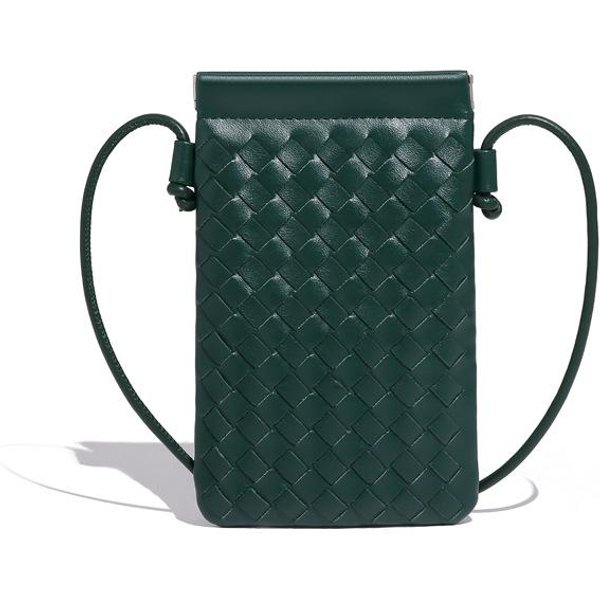Modna MałA Torba Na Telefon KomóRkowy, RęCznie Tkana Torba, Prosta, Modna, Wszechstronna, Retro, MałA, Jednoramienna Crossbody Torba Damska Gray-image