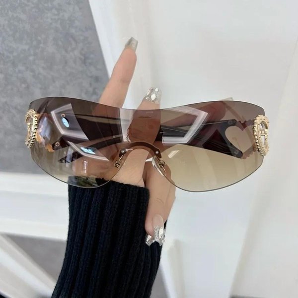 Gafas De Sol Cuadradas CláSicas De Montura Grande Para Mujer Hombre Gafas De Sol De DiseñAdor ProteccióN UV Moda Lente De Espejo Other Gray-image
