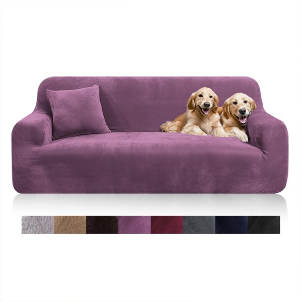 Funda De Sofá De Terciopelo EláStico Funda Gruesa En L Para Sofá De Esquina Para Sala De Estar Funda EláStica De 1/2/3/4 Plazas Para Sofá SillóN CojíN 1 Seat (90-140Cm)-image