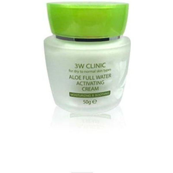 3w Clinic Aloe Full Water Crema Activadora 50G (3 Opciones) #1Pcs Green-image