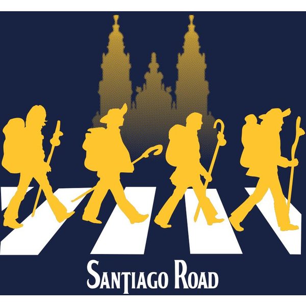Camiseta Divertida InspiracióN Abbey Road Calle Santiago Manga Corta Casual 100% AlgodóN Cuello Redondo Camiseta Para Hombre Tallas S-3XL 3XL-image