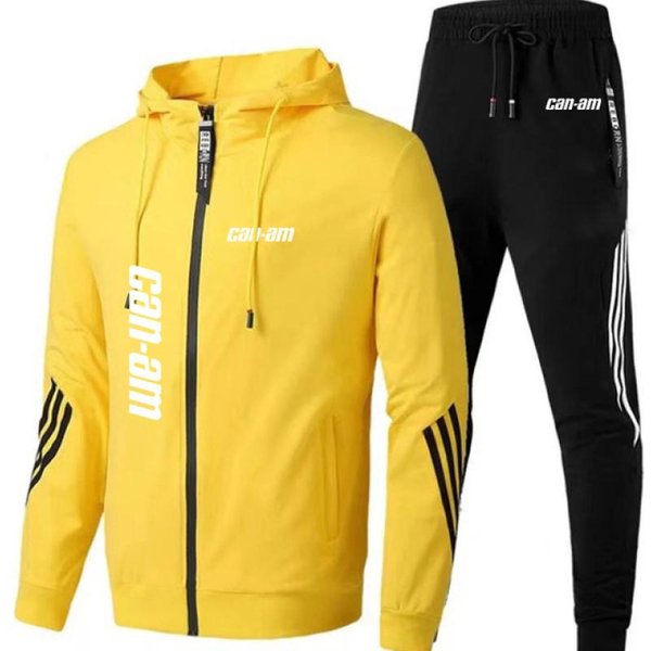 Can Am Team Spyder Motocykle Drukowane MęSkie Zestawy Jesienno-Zimowe Bluza Z Kapturem Na Zamek + Spodnie DwuczęśCiowy Dres Odzież Sportowa Dresy Xxxl-image