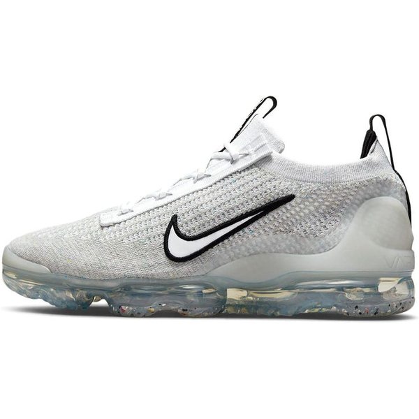 Zapatillas Para Hombre Nike Air Vapormax 2021 Flyknit MonocromáTicas Gris Blanco Negro DH4084-100 40.5 White-image