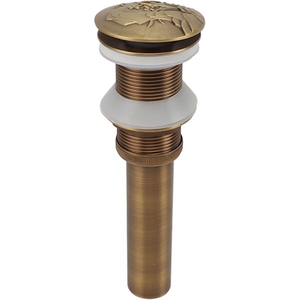DesagüE De Lavabo De BañO LatóN Retro Anti Atasco TapóN De DesagüE Pop-Up Filtro De DesagüE Para Lavabo Para Hogar-image