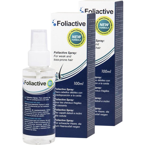 Foliactive Spray, LocióN AnticaíDa Del Cabello 2 Boxes-image