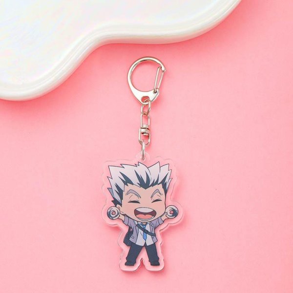 1/12 Szt. Figurki Anime Haikyuu Akrylowy Breloczek Do Kluczy Samochodowych Uroczy Wisiorek Do Plecaka Zabawne Zawieszki Do Torby Akcesoria Dekoracja Prezenty ŚWiąTeczne 5Cm Pink-image