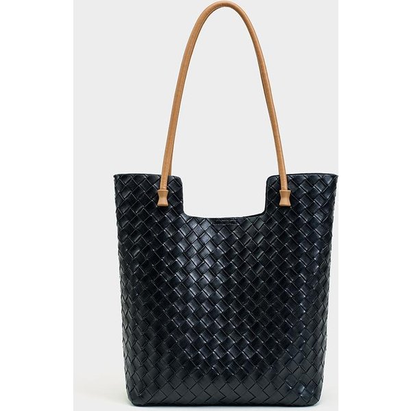 Bolso Tote De Cuero Jurchen De Alta Gama Y Gran Capacidad, Nuevo VersáTil Para OtoñO E Invierno, Bolso De Hombro O Axila, Bolso Trenzado De Moda-image