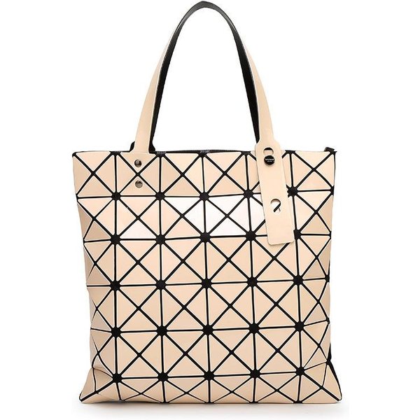 JapońSka Torba Laserowa Nowa Moda Damska Torba Geometryczna Torba W Cekiny W Diamenty Modna Torebka Na Jedno Ramię Beige-image