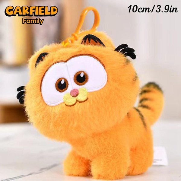 Oryginalny Garfield MięKkie Pluszowe Zabawki Breloczek Uroczy Kot Anime Pluszowe ZwierząTka Lalki Peluche Kawaii KreskóWka Garfield Wisiorek Prezenty-image