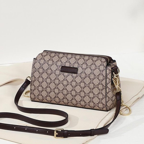 Tendencia De Bolso Para Mujer Bolso De Hombro Todo En Uno Bolso Bandolera De Moda Bolso Sobaco De Primavera/Verano Para Mujer Gray-image