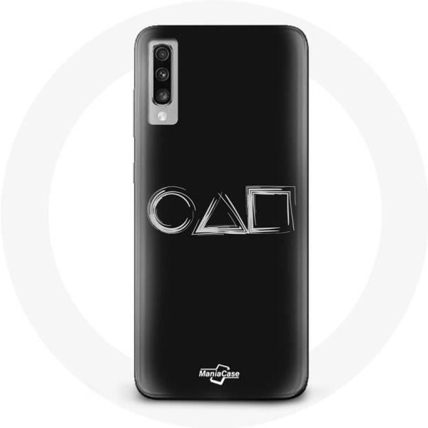 Funda - Samsung - Galaxy A70 - Flexible - ProteccióN Contra Golpes - DiseñO Squid Game Negro-image