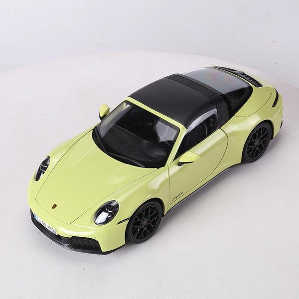 Maisto 1:18 Porsche 911 Targa 4 Gts 922.2 Otwierane Wszystkie Drzwi Metalowy Model Samochodu-image