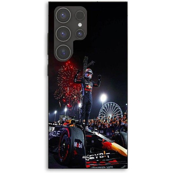 Etui Na Telefon - Maniacase - Samsung Galaxy S24 Ultra - Silikon TPU - Czarne - WzóR F1 Max Verstappen Mistrz Czarny-image
