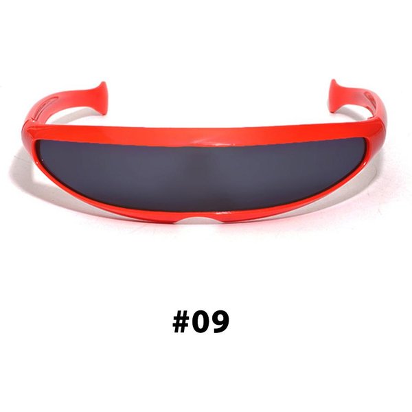 Nuevas Gafas De Sol CíClope Futuristas UV400 Lente Espejada Gafas LáSer Para Hombres Gafas De Sol Personalidad Disfraz As Shown In The Figu-image