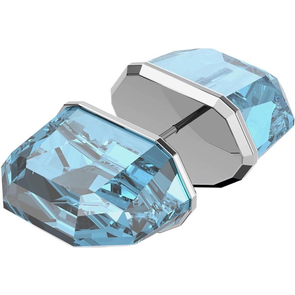 Pendiente Swarovski Lucent Individual Azul Chapado En Rodio Pendientes Para Mujer 5600255 Shopping Bag,Blue,F Gray-image