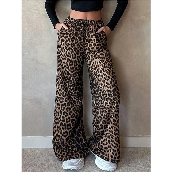 Pantalones Casuales Nuevos Para Mujer, Pantalones Sueltos VersáTiles XL Black-image