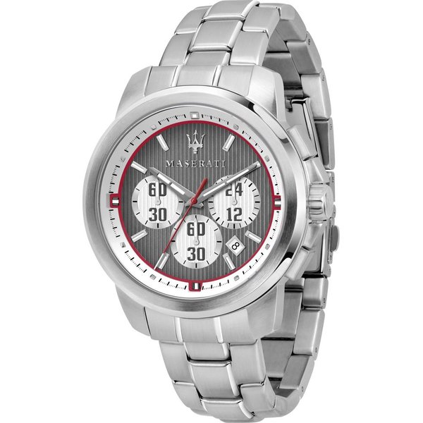 Maserati Royale Szary Metalik/Srebrny MęSki Chronograf Kwarcowy Z Datownikiem R8873637003-image