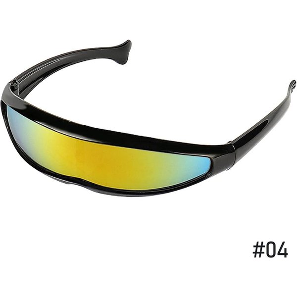 Najnowsze Futurystyczne WąSkie Okulary PrzeciwsłOneczne Cyclops, Okulary Laserowe, Ochrona UV400, Lustrzane Soczewki, Okulary Kostiumowe Dla MężCzyzn Gafas De Sol As Shown In The Figu Black-image