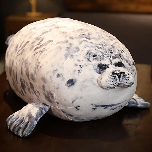 Almohada De Foca Kaiyukan, MuñEco De Foca Suave Popular, Juguete De Peluche Para Acuario, 20/30/40Cm 30Cm-image
