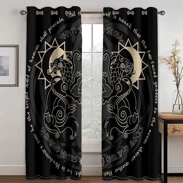 Tarot Mancha Duchowy Luksus ZaciemniająCe ZasłOny Okienne Do Sypialni Pokoju Dziennego ŁAzienki Kuchni Drzwi Wysokie Zacienienie Nowa Moda W55 X H120Cm X 2&Grommet Top-image