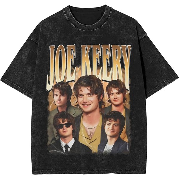 2026 Caliente DJO Joe Keery Camiseta Con Estampado GráFico Hombres Mujeres AlgodóN Lavado Vintage Verano Nueva Camiseta Harajuku High-Street Casual Oversize Manga Corta Xxxl-image