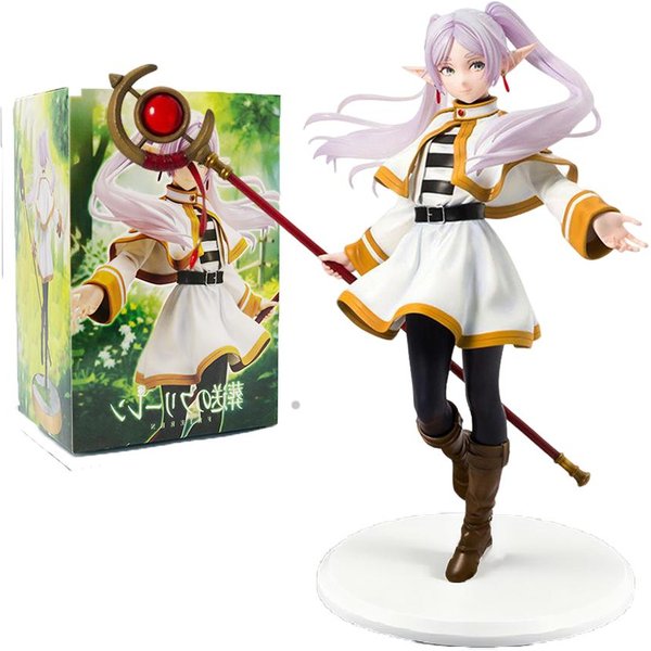 21Cm Frieren: Beyond Journey's End Frieren Dziewczyna Z Anime Figurka Frieren Figurka Akcji Sousou No Frieren Model Lalki Zabawki-image