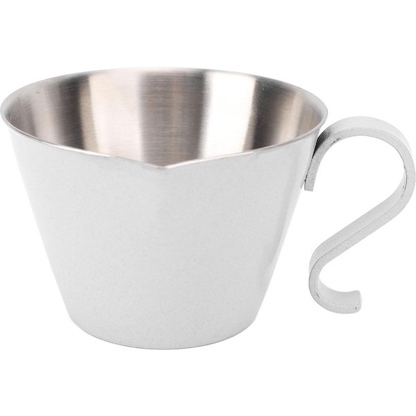 Taza Medidora De Café De Acero Inoxidable Doble Escala Boquilla En Forma De V 100ML Jarra Taza Para Espumar Leche L(For 6.5-9Kg) Gray-image