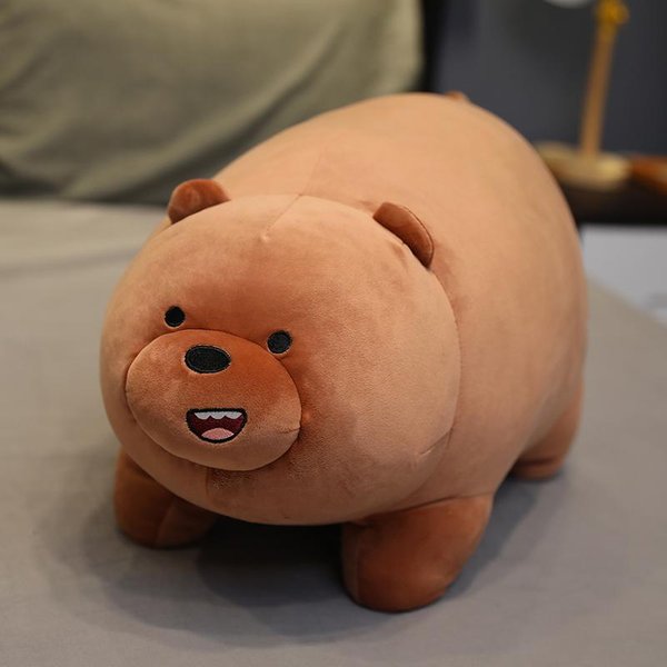 28-78Cm Kawaii We Bare Bears Peluches Oso Grizzly Panda Oso Polar We Bare Bears MuñEcos De Peluche We Bare Bears Peluches Figuras Regalos 78Cm-image
