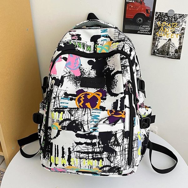 Mochila Estampado De NiñA Estudiante De Primaria Estudiante De Secundaria Estudiante De Bachillerato Mochila Mochila Para Estudiante Universitario-image