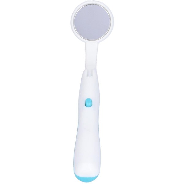 Plastikowe Lusterko Dentystyczne Antifog Kontrola ZęBóW LED Light Mirror Dentysta Lustro Do PielęGnacji Jamy Ustnej(Niebieski ) White-image